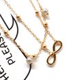 thumbnail image 3 of pitrice Girls Anklet Exquisite Simple Style Foot Chain Charming Foot Decoration Creative Jewelry Ornament Feet Chains for Dress Decor Pearl/8 shape Gold, 3 of 6