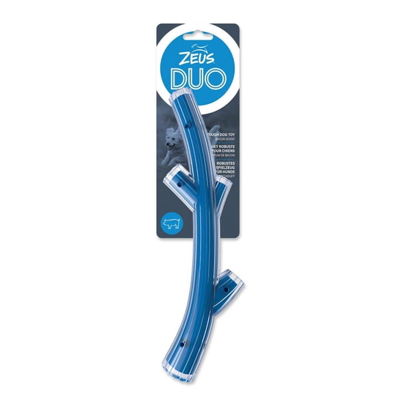 Zeus Duo Stick Dog Toy, Bacon Scent, 30 cm