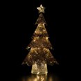 thumbnail image 3 of Northlight Décoration Extérieure d'Arbre de Noël en Maille Éclairée à LED - 46 Pouces - Finition Bronze Doré, 3 of 6