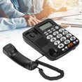 thumbnail image 4 of Home Fixed Phone, Corded Desk Telephone Hands Free Tilt Display Disturbing Free Mode  for Office for Hotel Rooms, 4 of 8