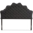 thumbnail image 3 of Baxton Studio Hilda Tufted Queen Panel Headboard in Dark Gray, 3 of 6