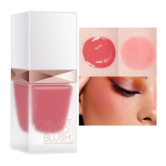 Beauty Blush Liquid Blushes Makeup Blendable Buildable Cheek Blushes Lightweight Liquid Blushes & Cheek Color Holder Blushes 15Ml, Blush for Women
