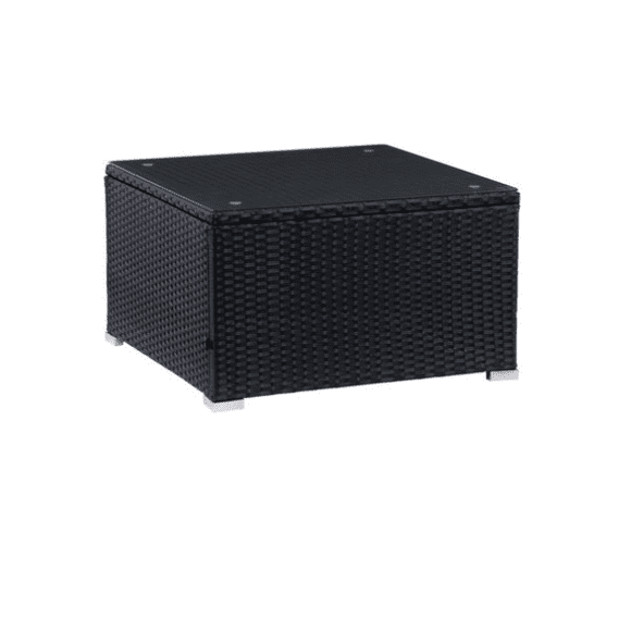 Refurbished CorLiving PRK-400-T Parksville Resin Wicker Patio Coffee Table
