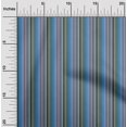 thumbnail image 2 of oneOone Rayon Blue Fabric Stripes Craft Projects Decor Fabric Printed By The Yard 56 Inch Wide, 2 of 4