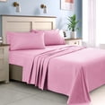 thumbnail image 3 of 900 Thread Count 100% Egyptian Cotton 4-Piece Bed Sheet Set (1 Flat, 1 Fitted Sheet, 2 Pillow Covers) 21 Inches Deep Pocket Solid Pattern, 3 of 4