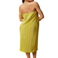 thumbnail image 3 of Solid Color Pleated Summer Dress for Women, 3 of 6