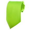 thumbnail image 1 of TopTie Unisex Necktie Solid Color Green Regular Tie, 1 of 7