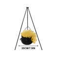 thumbnail image 4 of Halloween Decorations Witches Cauldron, Black Witch Cauldron, Large Plastic Cauldron For Halloween Decorations Outdoor & Indoor, 8 Inch Cauldron Halloween Decor, 4 of 7