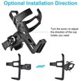 thumbnail image 3 of 2PCS Bicycle Water Bottle Cages  Lightweight Strong Bike Water Bottle Holder  Easy to Adjust The Direction Bike Cup Holder   Screws  Simple and Quick to Install, 3 of 4