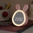 thumbnail image 2 of Lksixu Adorable Bunny Réveil avec Veilleuse pour Chambres avec Réglages Intelligents, Alarmes de Luminosité Réglables et Multiples Sonneries pour Tous les Âges Gadgets de Cuisine, 2 of 6