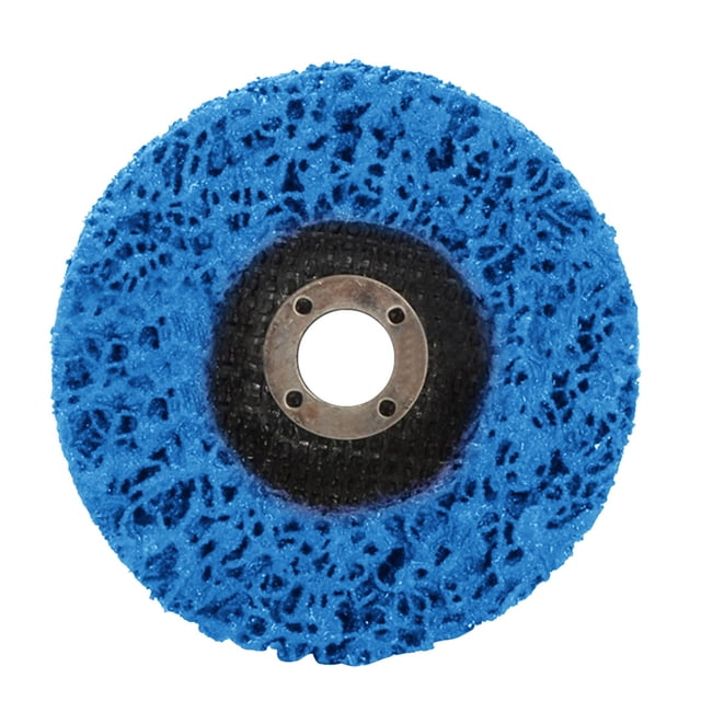 QualitChoice Sanding Wheel Polishing Paint Rust Grinding Inner Hole Tools for Angle Grinder Wood Metal Buffing Car Accessories #125 blue 1Set