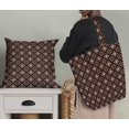 thumbnail image 5 of Soimoi Brown Velvet Fabric Aster & Roses Damask Print Fabric by Yard 58 Inch Wide, 5 of 5