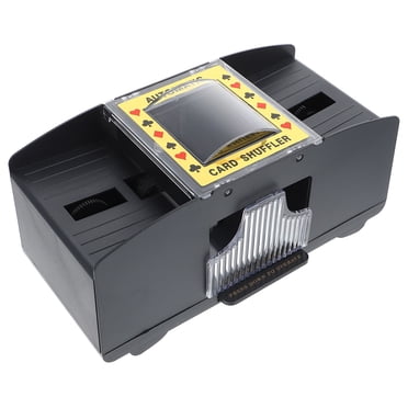 Automatic Poker Shuffler for Playing Cards Made of Durable ABS Black Battery Operated 2 Decks