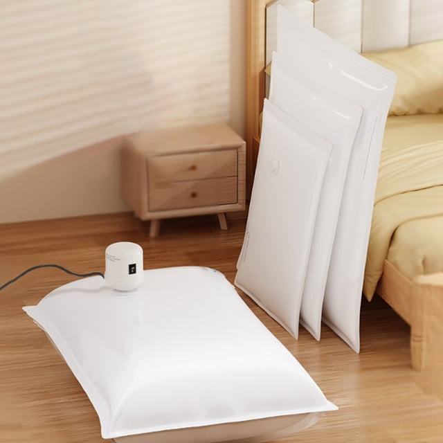 Pack Vacuum Storage Bags, Vacuum Sealed Storage Bags, Space Saver Bag for Clothes, Blanket, Duvets, Pillows, Bedding,Comforters, Travel (Air Pump Not Included)