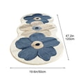 thumbnail image 3 of TopLLC Bathroom Rugs, Rugs for Living Room, Area Rug, Bath Mat Flower Bedroom Bedside Blanket-living Room Coffee Table Blanket- Window Fully Covered With Blanket And Against-slip Carpet Floor Rugs, 3 of 6