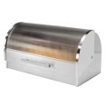 thumbnail image 1 of Oggi Stainless Steel Roll Top Bread Box with Tempered Glass Lid, 1 of 5