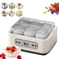 thumbnail image 1 of Liyamei 1.5L Large Capacity Probiotic Yogurt Maker Adjustable Constant Temperature And Timer Yogurt Maker Versatile Health Yogurt Maker (with 6 Glass), 1 of 5
