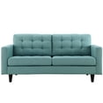 thumbnail image 5 of Modway Empress Modern Upholstered Fabric Loveseat in Laguna Blue, 5 of 5