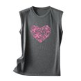 thumbnail image 5 of zanvin T-Shirts de Sensibilisation au Cancer du Sein pour Femmes – Mode Décontractée Femmes Sans Manches Imprimé Col Rond Blouses Hauts T-Shirt, 5 of 5