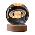 thumbnail image 1 of GROWTH TANK 3D Crystal Ball Night Lamp Bedside Lamp Astronomy Night Lamp with Base LED Light Satum, 1 of 9
