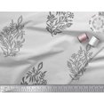 thumbnail image 2 of Soimoi Poly Georgette Fabric Leaves & Floral Block Fabric Prints by Yard 52 Inch Wide, 2 of 3