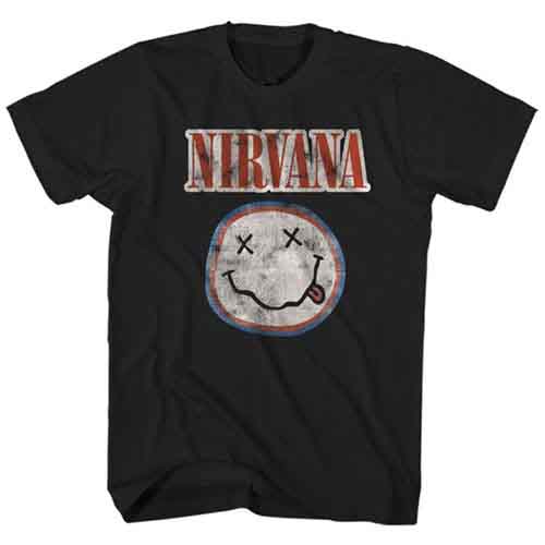 T-Shirt Unisexe Nirvana Logo Usé