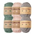 thumbnail image 3 of 6 Pieces T Shirt Yarn Easy to Knit 3 Colors Hand Knitting Craft Project Knitting Style C, 3 of 8