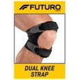 thumbnail image 1 of Futuro 09195ENR Sangle de Genou Double, Taille Unique, Noir, Ajustable, 1 of 1