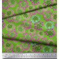 thumbnail image 3 of Soimoi Poly Georgette Fabric Flower Artistic Printed Fabric 1 Yard 52 Inch Wide, 3 of 3