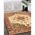 thumbnail image 2 of Ahgly Company Indoor Rectangle Abstract Yellow Orange Oriental Area Rugs, 2' x 4', 2 of 6