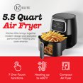 thumbnail image 3 of Kitchen Elite 5.5 Qt. Digital Air Fryer, Countertop Cooker w/ LED Screen, Black, 3 of 8