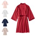 thumbnail image 4 of Qertyioot Robe Portefeuille pour Femmes, Ensembles de Pyjamas Pyjama Pyjamas Ensembles de Mariage Printemps Été Peignoir à Moins de 15 $, 4 of 6