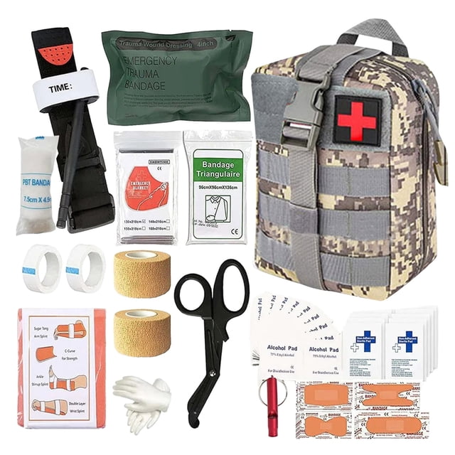 72-Hour Emergency Kit for Travel Hiking Camping Complete -Function Gear Set