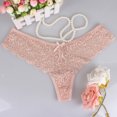 thumbnail image 4 of Birdeem Culotte String Taille Basse en Dentelle Transparente avec Nœud pour Femmes, 4 of 7