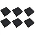 thumbnail image 1 of 6X Men's Pocket Hanky Plain Color Wedding Party Square Hankerchief (Black), 1 of 2