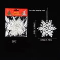 thumbnail image 1 of Pendentif Flocon de Neige Blanc en Plastique, 1 of 5