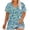 #02Blue, variant on yoeyez Trendy Tops for Womens, Womens Plus Size Short Sleeve Blouse V Neck Casual Loose Tops Vintage Fashion Print T-Shrits Trendy Going Out Blouses Limited Time Deals Black 2XL