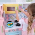thumbnail image 3 of Wooden Large Pastel Play Kitchen with Turning Knobs and Play Phone, 3 of 9