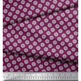 thumbnail image 3 of Soimoi Poly Georgette Fabric Check & Floral Artistic Printed Craft Fabric by the Yard 52 Inch Wide, 3 of 3