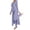 Violet, variante sur Zhanying Ensembles en Tricot Deux Pièces Femme Automne Tendance Décontracté Robe Longue à Manches Longues Col Rond Haut Fendu en Tricot Côtelé Doux et Pantalon Gris G