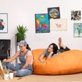 thumbnail image 3 of Jaxx 6 ft Cocoon - Large Bean Bag Chair for Adults with Microsuede Cover, Mandarin, 3 of 8