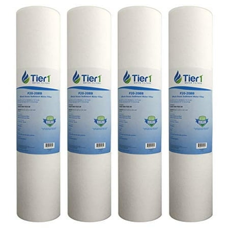 Tier1 Replacement for DGD-7525-20 20 Micron 20 x 4.5 Spun Wound Polypropylene Sediment Water Filter 4 Pack