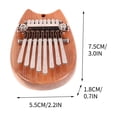 thumbnail image 3 of Birdeem Solid Wood 8-Tone Mini Thumb Piano Musical Instrument Wooden 8-Tone Finger Piano, 3 of 5