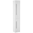 thumbnail image 1 of HOMCOM Armoire de Rangement Haute pour Salle de Bain avec 3 Tablettes Ajustables, Blanc, 1 of 10