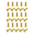 thumbnail image 1 of Unique Bargains Brass Hex Bolts, M6x14mm 30 Pack Fully Thread Grade 4.8 Machine Screws, 1 of 4