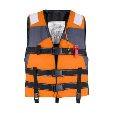 TopLLC Adult Swim Vest, Buoyancy Life Jacket with Adjustable Crotch Strap, Lightweight Swimming Training Toddler Floaties Swimming Aid Boating Vest for Outdoor Watersports Fishing Fit for 88-164 lbs