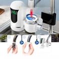 thumbnail image 4 of Binwennn No Installation Instant Hot And Cold Water Faucet Quick Heating Standard Faucets for Kitchen Head Purified Water Faucet for Faucet Parts Replacement Copper Kitchen Faucet Set Stainless Steel, 4 of 7
