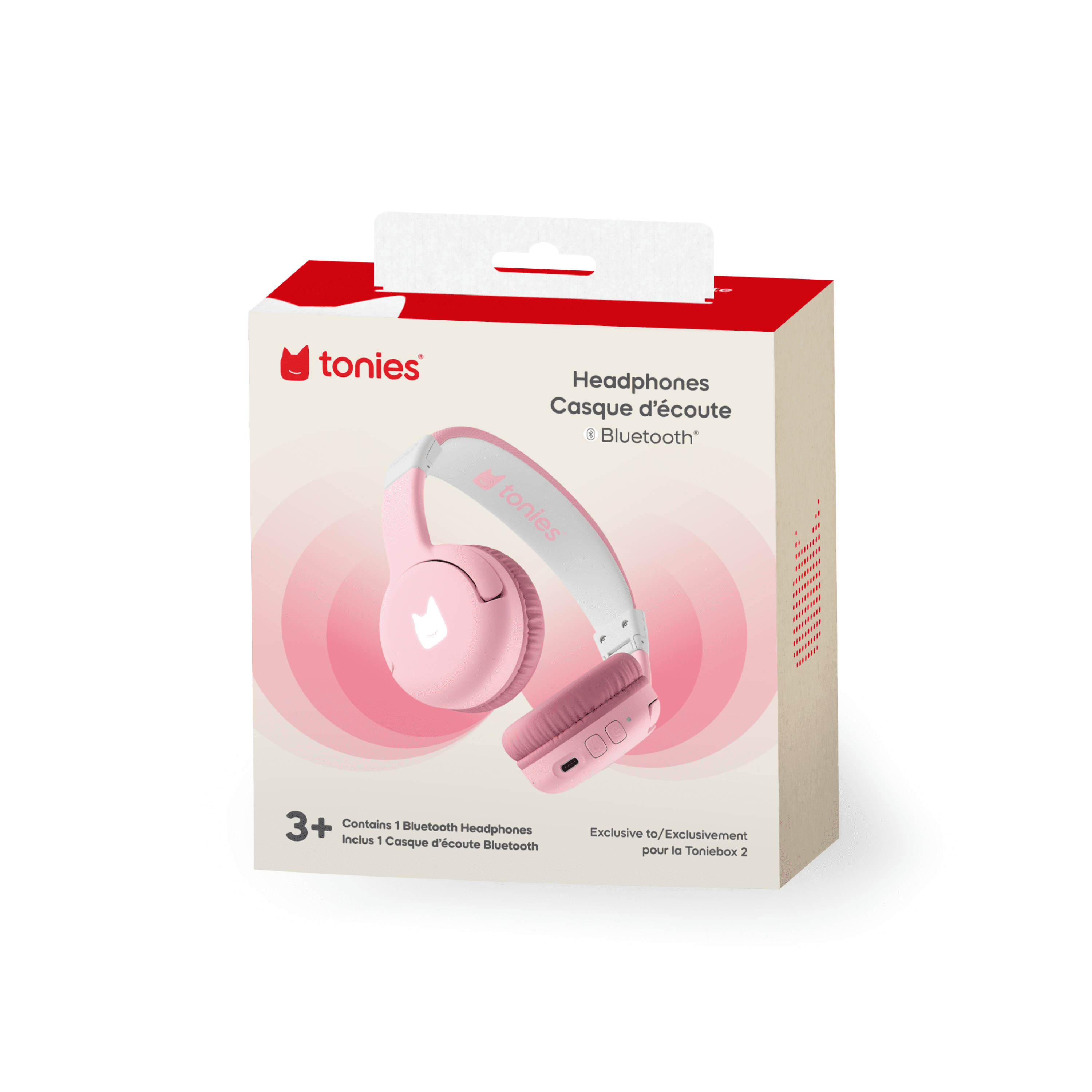 tonies Casque d’écoute Bluetooth: Rose nuage