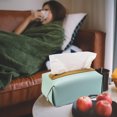 thumbnail image 3 of CEHVOM Tissue Box Cover, Rectangular Modern Decorative Leather Tissue Box Case Organizer Holder For Vanity Countertop, Night Stands, Livingroom,Office, Car Automotive Clearance, 3 of 4