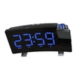 thumbnail image 1 of mmirethe Réveil Radio à Projection Double Alarme LED de Bureau Radio FM Lumière Bleue, 1 of 9